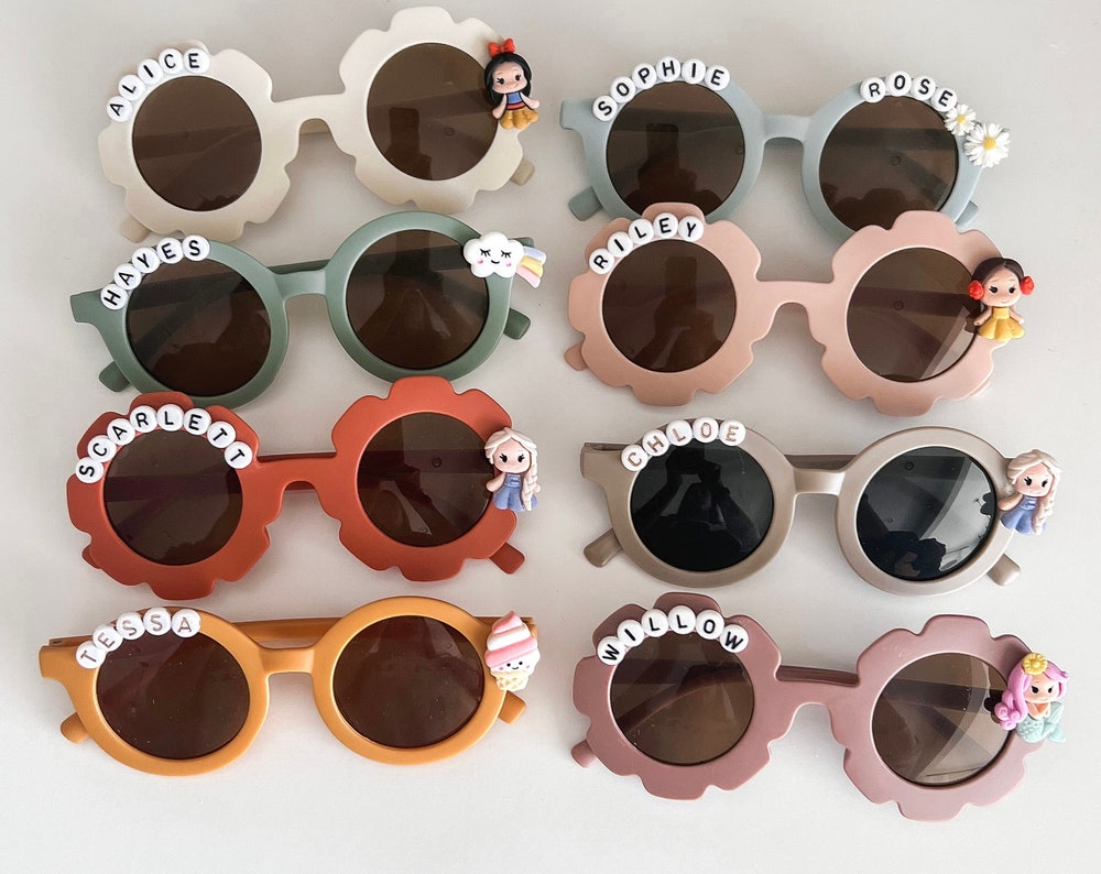 Children’s name sunglasses, toddler personalized sunnies