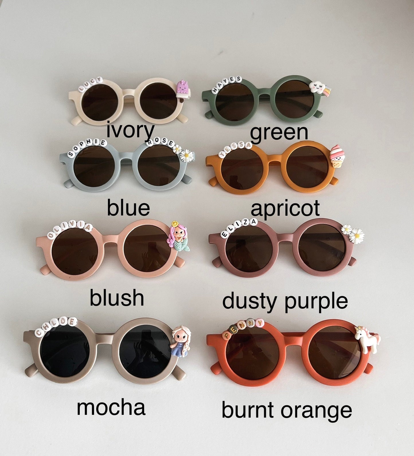 Children’s name sunglasses, toddler personalized sunnies, kids custom sunglasses