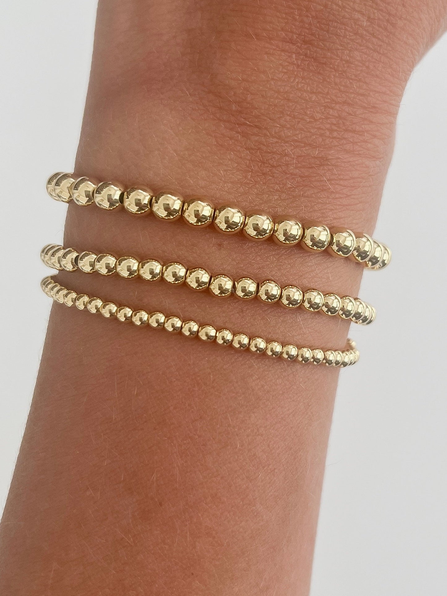 gold stack beaded bracelet name bracelet stacking bracelets gift for her personalized jewelry custom name bracelet gold beaded bracelet