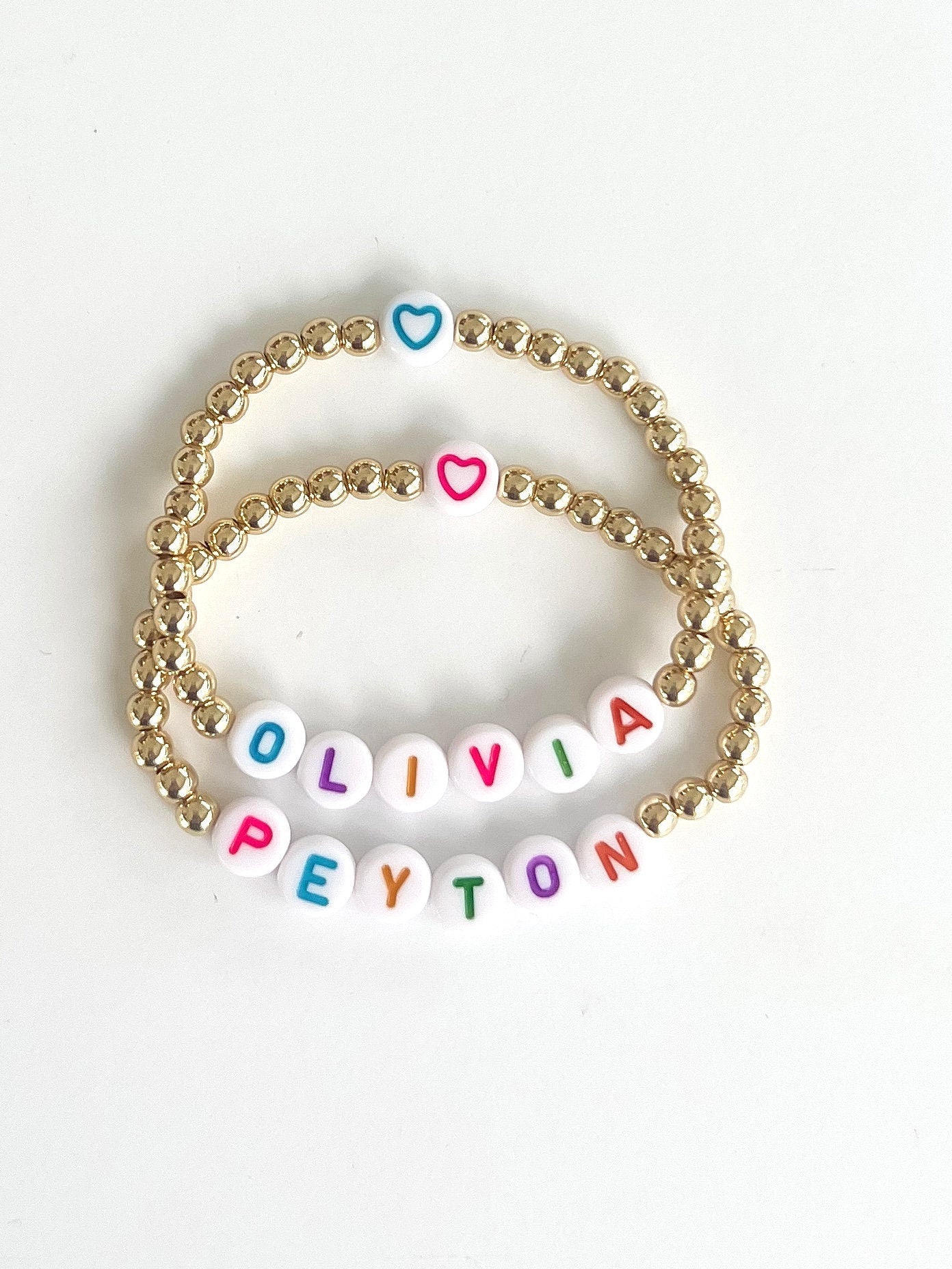 custom name bracelet for kids Christmas gift stocking stuffer for her personalized name bracelet toddler girl stretch bracelet personalized