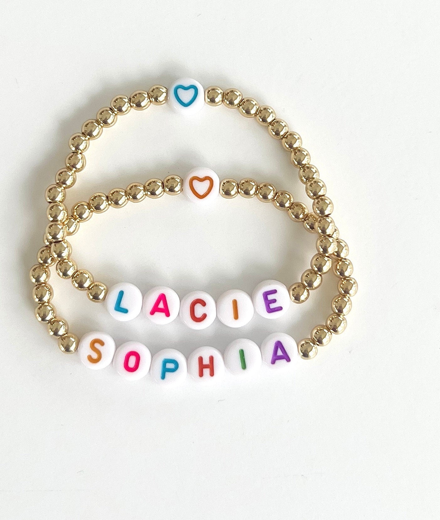 custom name bracelet for kids Christmas gift stocking stuffer for her personalized name bracelet toddler girl stretch bracelet personalized